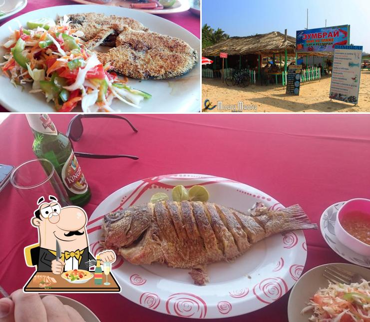 The restaurant's food and exterior