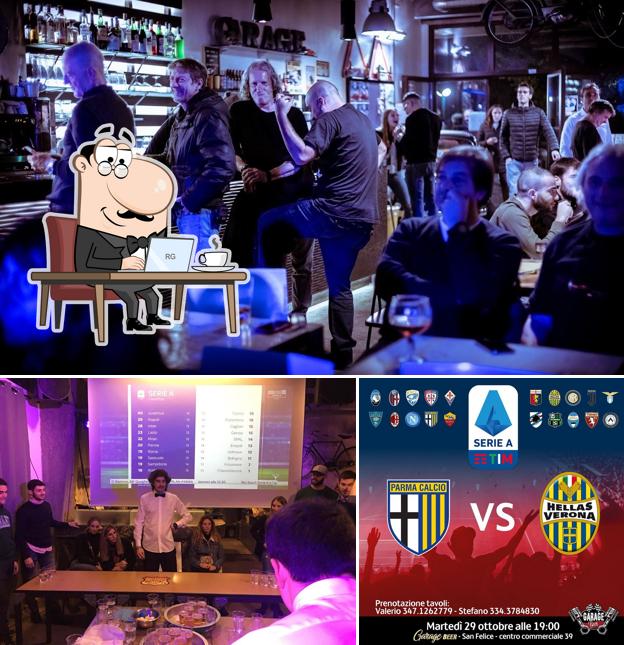 Gli interni di Garage Beer