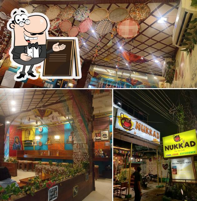 The restaurant's exterior and food