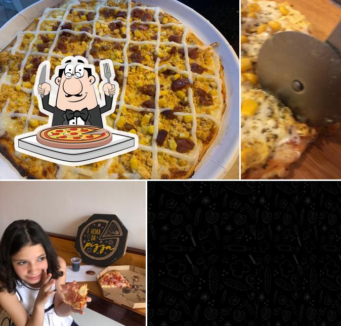 Peça diferentes tipos de pizza
