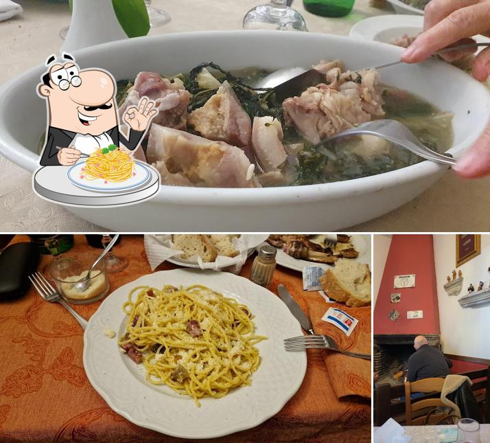 Spaghetti alla carbonara al Antica Trattoria Innarone