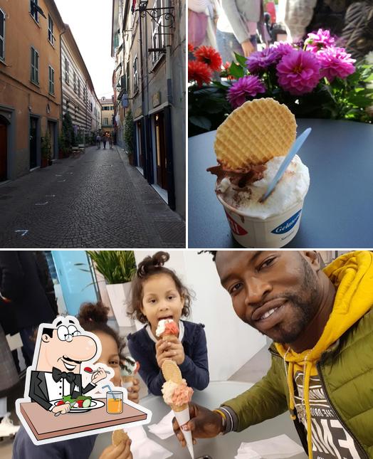 Gelateria Biagi si caratterizza per la cibo e esterno