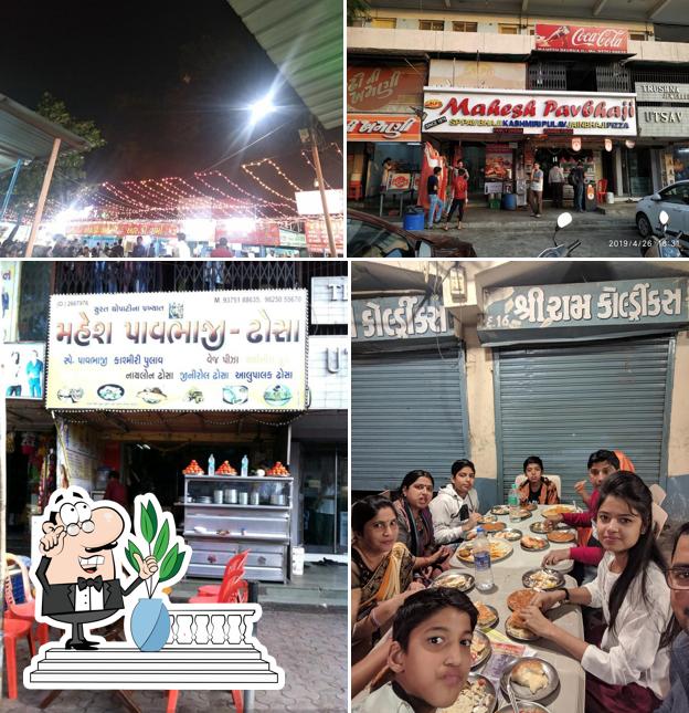 Check out the image displaying exterior and interior at Mahesh Pav Bhaji