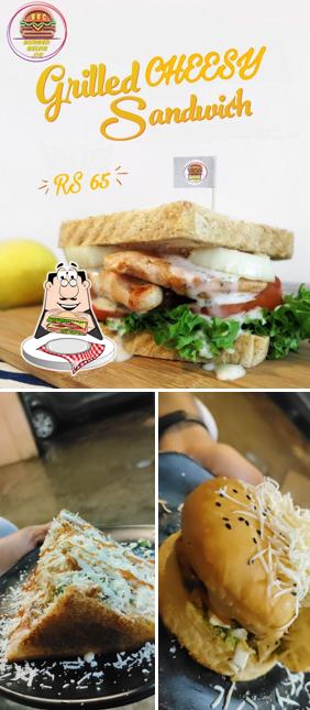 Club sandwich at THE BURGER BEING