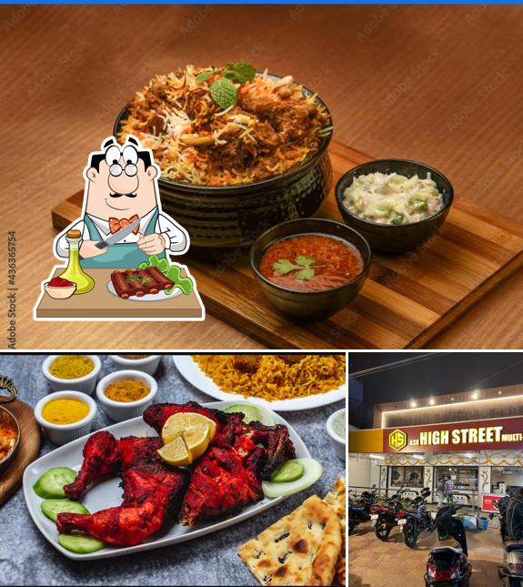 Baby back ribs at ASR High Street Restaurant