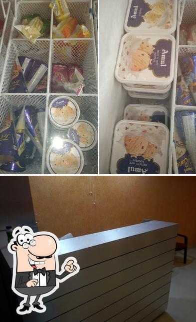 Check out how Amul Ice Cream Parlour looks inside