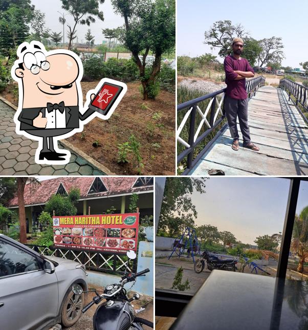 You can get some fresh air outside Mera Haritha Restaurant