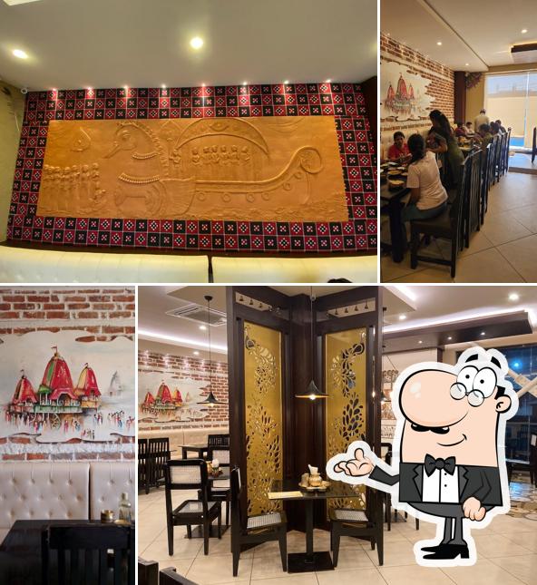 The interior of Odisha Hotel