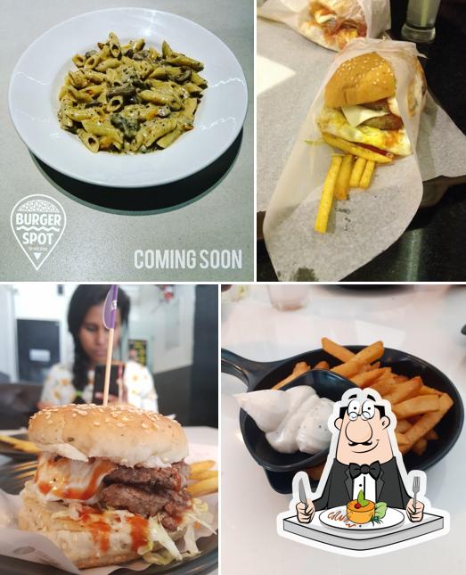 Hamburger at Burger Spot