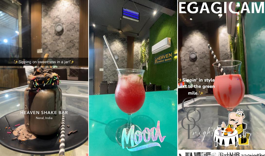 Meals at Heaven shake bar