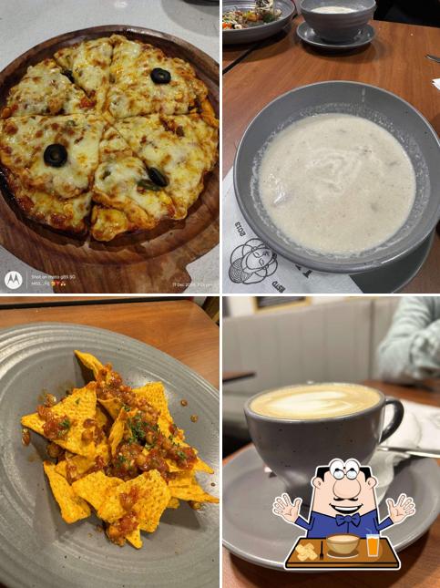 Clam chowder at Kruti Coffee