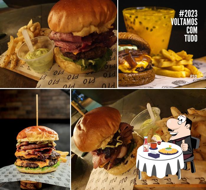 Consiga um hambúrguer no P10 Bar e Lounge