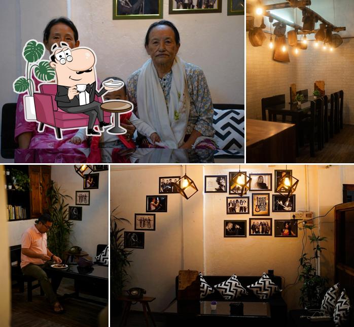 The interior of Top Floor cafe