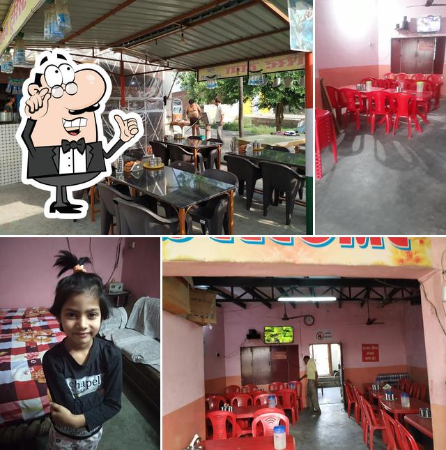 The interior of YADAV Tourist Dhaba