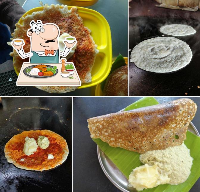 Meals at Sri Raghavendra Davanagere Benne Dose