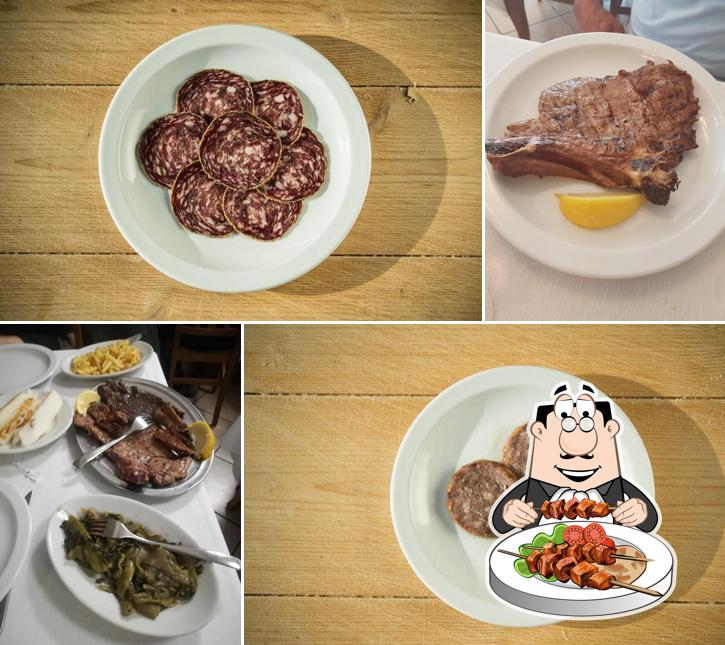Platti al Trattoria Al Cavallino - Conche