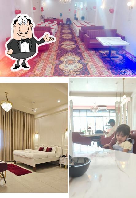 The interior of Blessings Hotel Restaurant Deoria ( Banquet, Cafe, Marriage lawn, Private Dine Room)