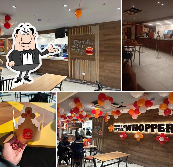 The interior of Burger King