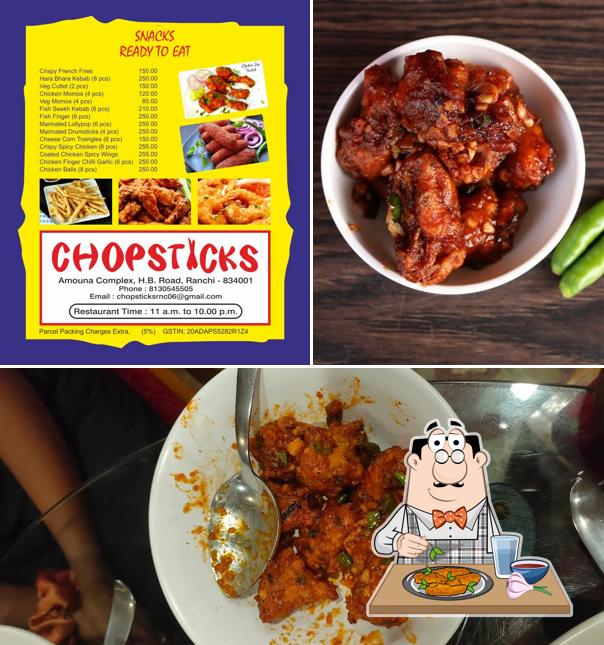 Chicken wings at Chopsticks Restaurant