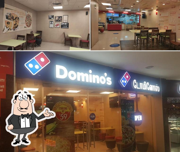 The interior of Domino's Pizza Annupurpalayam, Coimbatore