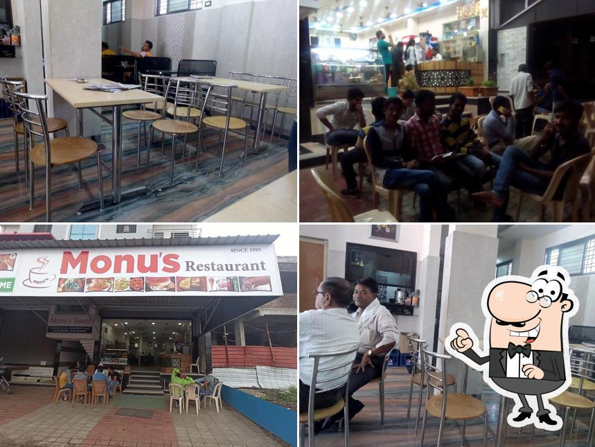 Take a seat at one of the tables at Monu's RESTAURANT