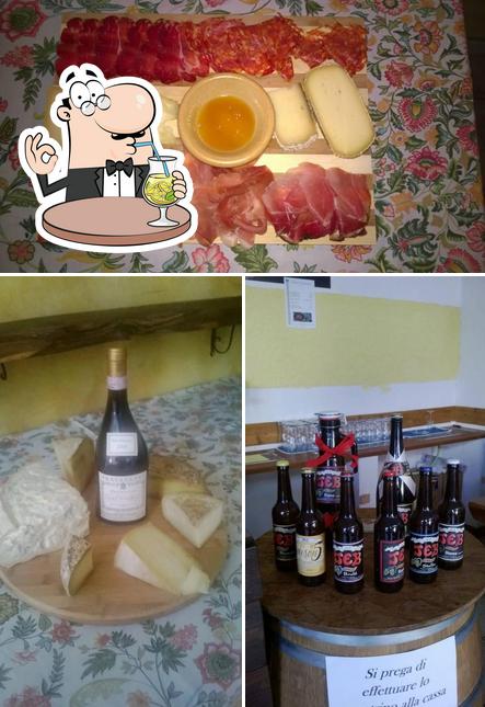 Questa è la foto che mostra la bevanda e la carne di La Nuova Cantinetta