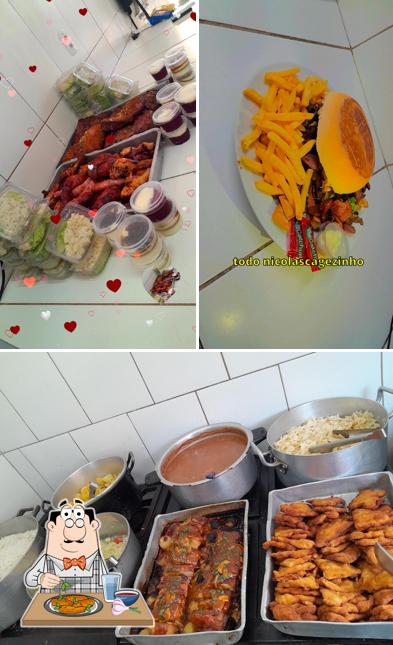 Asas de frango em Bachini refeições
