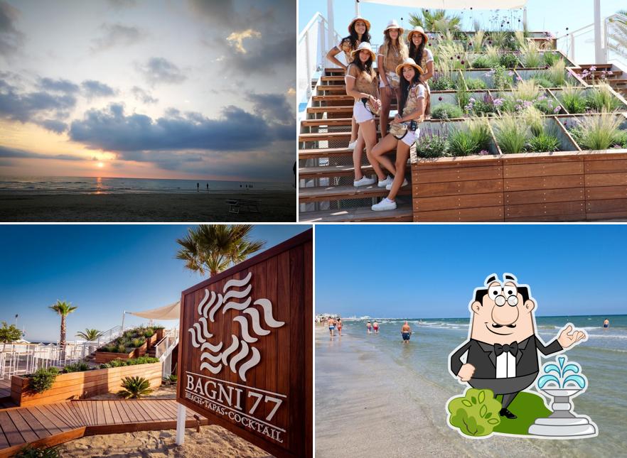 Gli esterni di Bagni 77 Senigallia