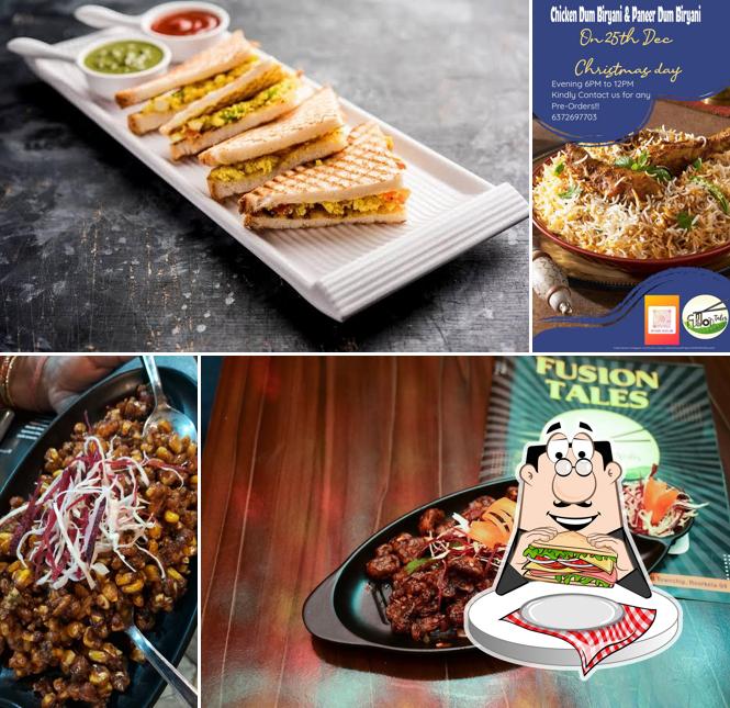 Club sandwich at Fusion Tales