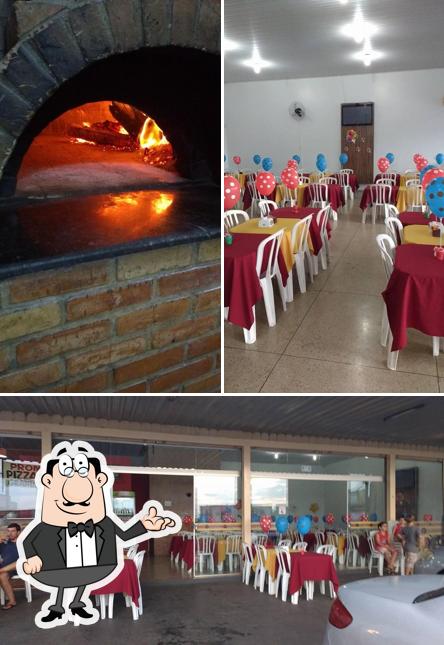 O interior do Talentos Pizzaria