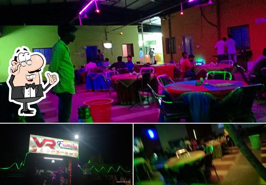 The interior of Sindhura Restaurant