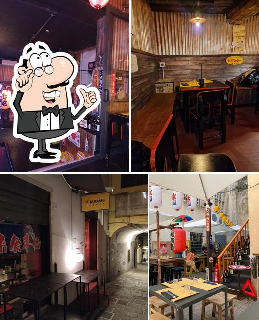 Dai un'occhiata agli interni di Tamashi Ramen