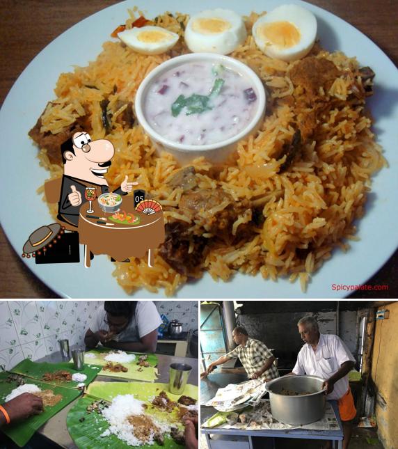 Food at Muthu Mutton Biriyani