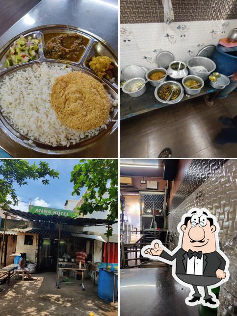 This is the photo displaying interior and food at Anna Hotel