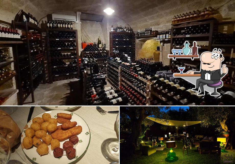 La interni e cibo del ristorante