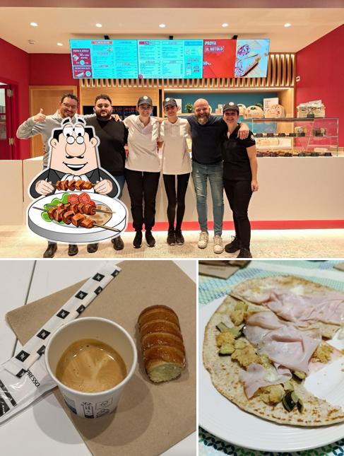 La foto di cibo e interni da La Piadineria