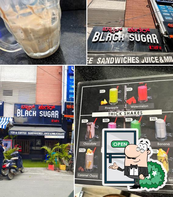 The exterior of Black sugar cafe