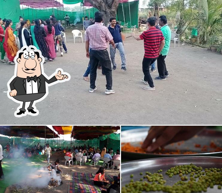 Among various things one can find interior and food at Kshirsagar hurda party