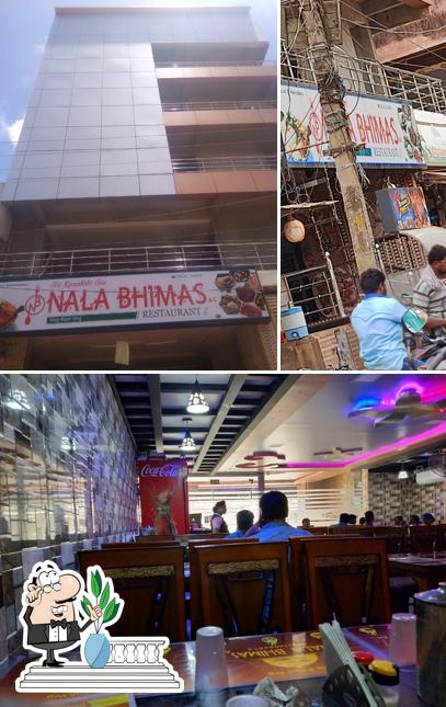 Take a look at the image depicting exterior and interior at NALA BHIMAS RESTAURANT