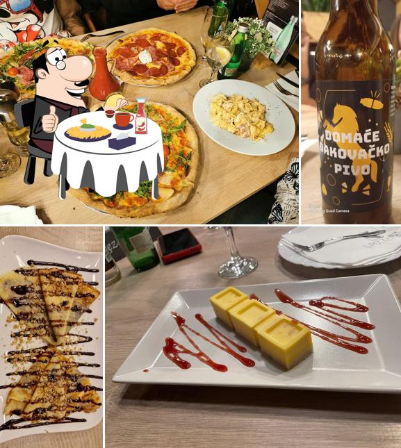 Piatto di formaggi al Pizzeria Lipizzano