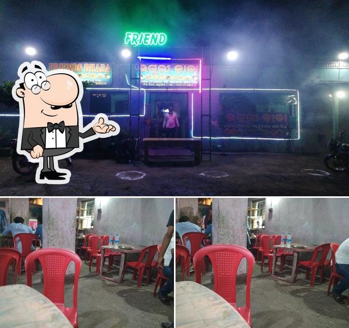 The interior of Friends Dhaba