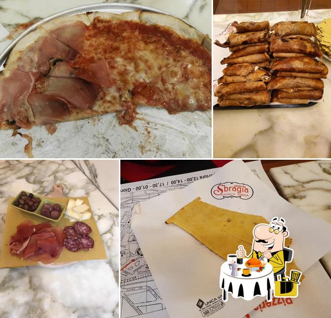 Cibo al Pizzeria Sbragia