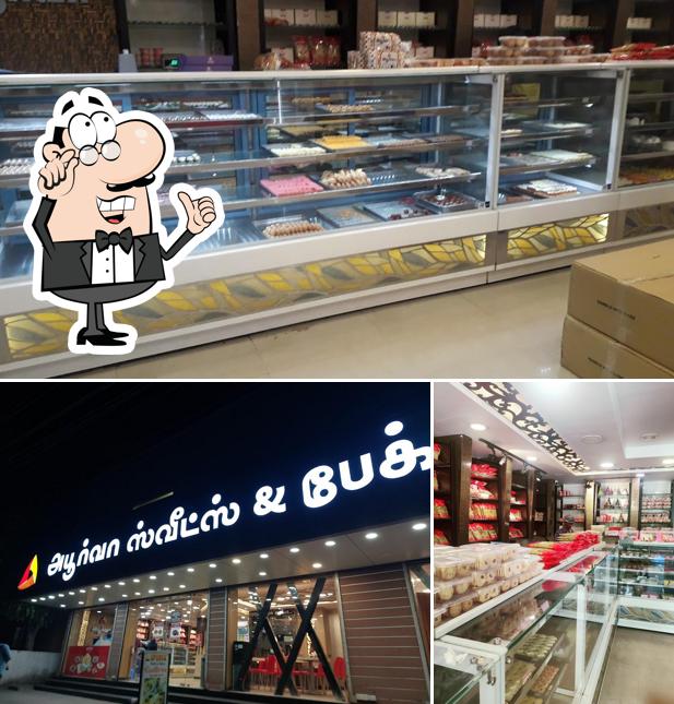 Among different things one can find interior and exterior at Apoorva Sweets & Bakery