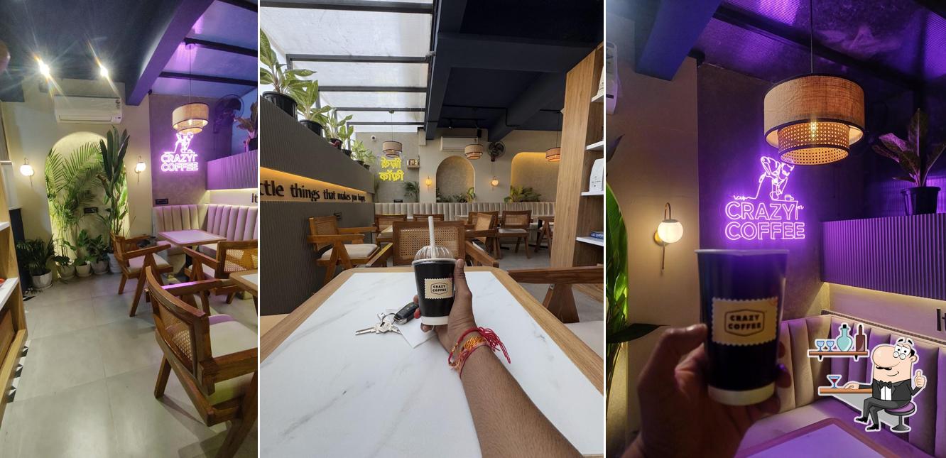The interior of Crazy Coffee Durgapura