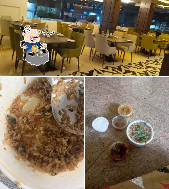 Check out the image depicting food and interior at THE ZEN PARK