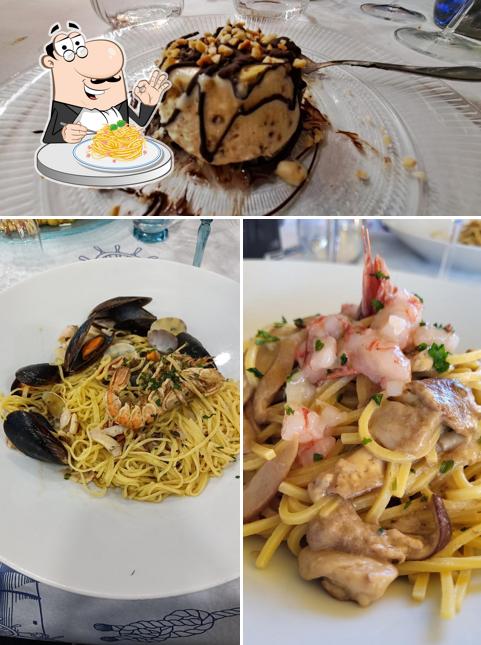 Spaghetti alla carbonara al Ristorante "La Goletta"