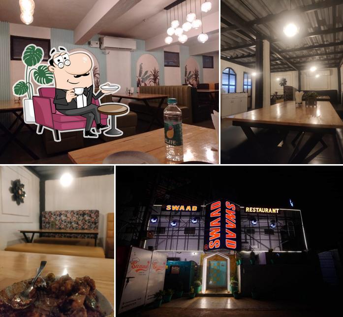 The interior of @swaad Restaurant