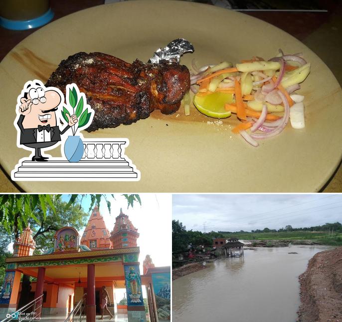 Among different things one can find exterior and seafood at Adhikary Garden & Family Restaurant