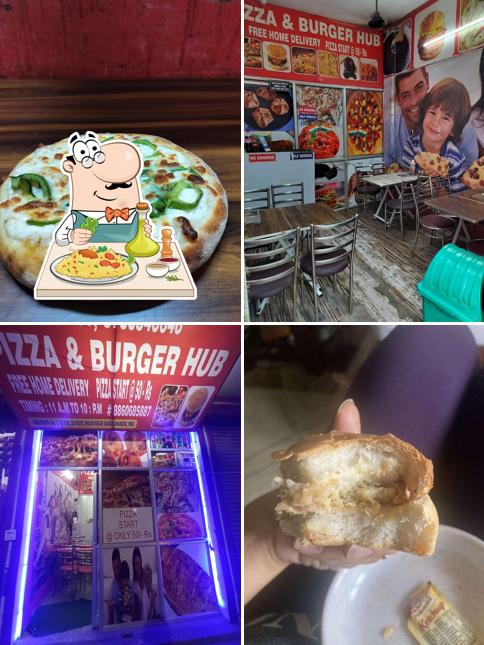 Food at Pizza & Burger Hub