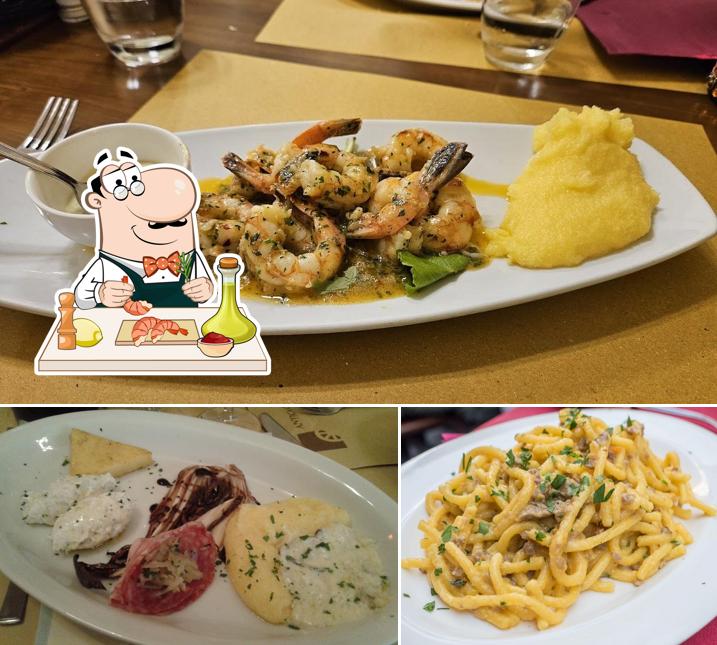 Gamberetti e grana al Antica Osteria Ai Carraresi